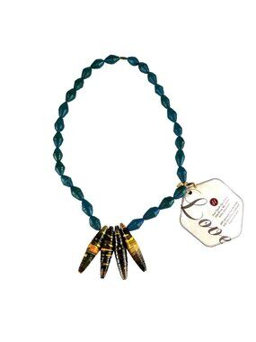 Handmade African Beaded Necklace With Recycled Paper Beads